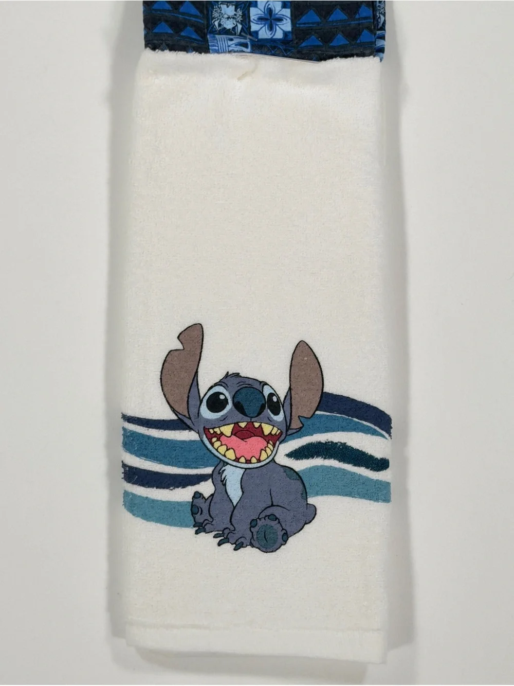 Disney Parks Lilo & Stitch Kitchen Towels 2 Pack Ohana Aloha Blue Cotton NWT New